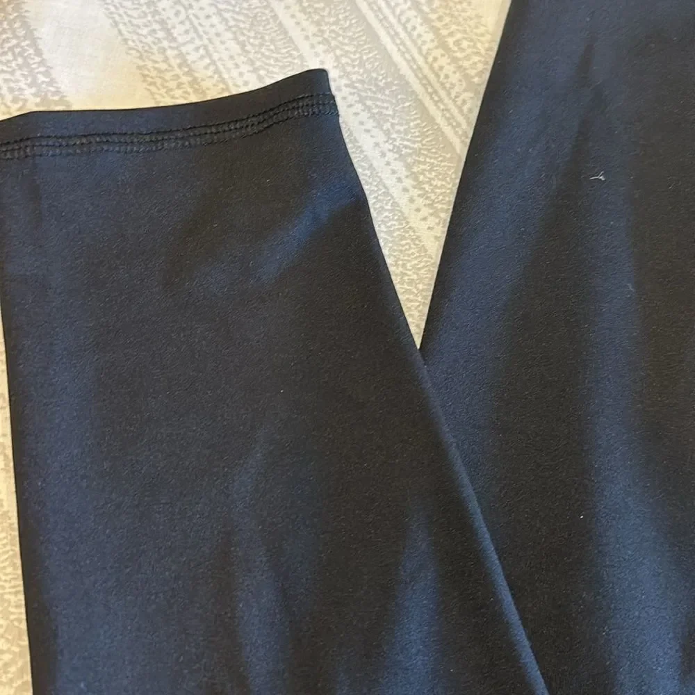 Gap Teen Black Dipped Waist Full Length Leggings, Size 14-16